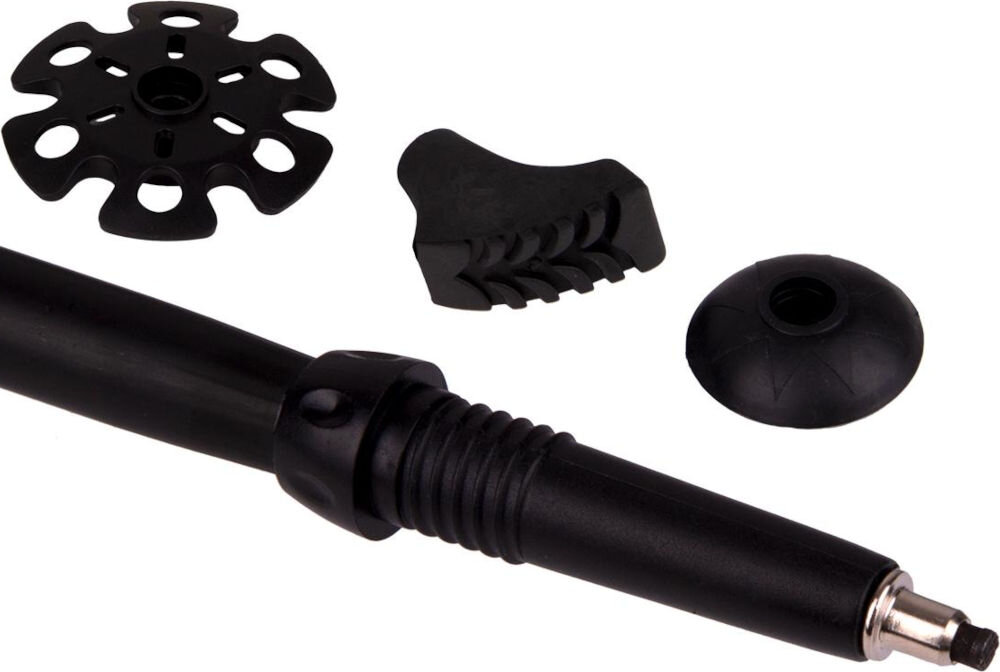Kijki do nordic walking ENERO Pro Evo (115 cm) końcówki buciki talerzyki