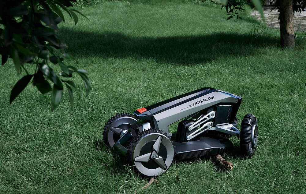 Robot koszący ECOFLOW Blade sterowanie Wi-Fi duże kółka pokonanie przeszkód o wysokości do 40 mm wjechanie na wzniesienie o nachyleniu do 50%