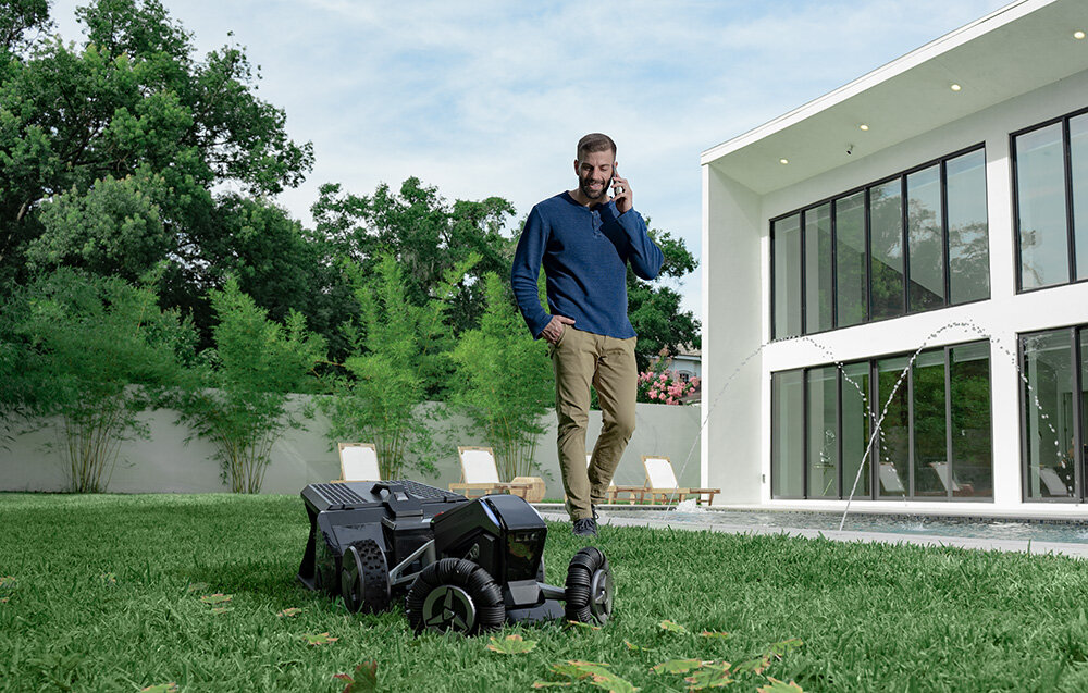 Moduł do grabienia trawnika ECOFLOW Sweeper Kit zadbany ogrod grabienie zbieranie odpadkow