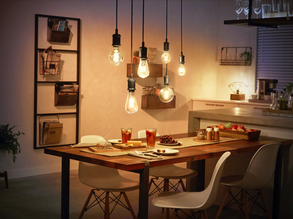 LED PHILIPS HUE Filament 218119 le Assisant, Amazon Alexa i Apple HomeKit poleceniom głosowym Włączaj wyłączaj przyciemniaj, rozjaśniaj, zmieniaj kolory