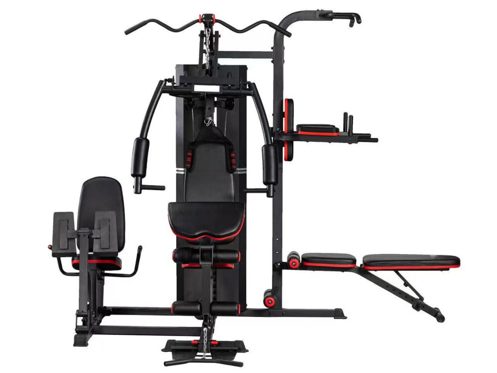 Atlas DS FITNESS DS632S j3 stanowiska stacja glowna stacja do wyciskania i dipow stacja z regulowana laweczka do cwicen nog brzucha plecow dla osob o wadze do 120 kg