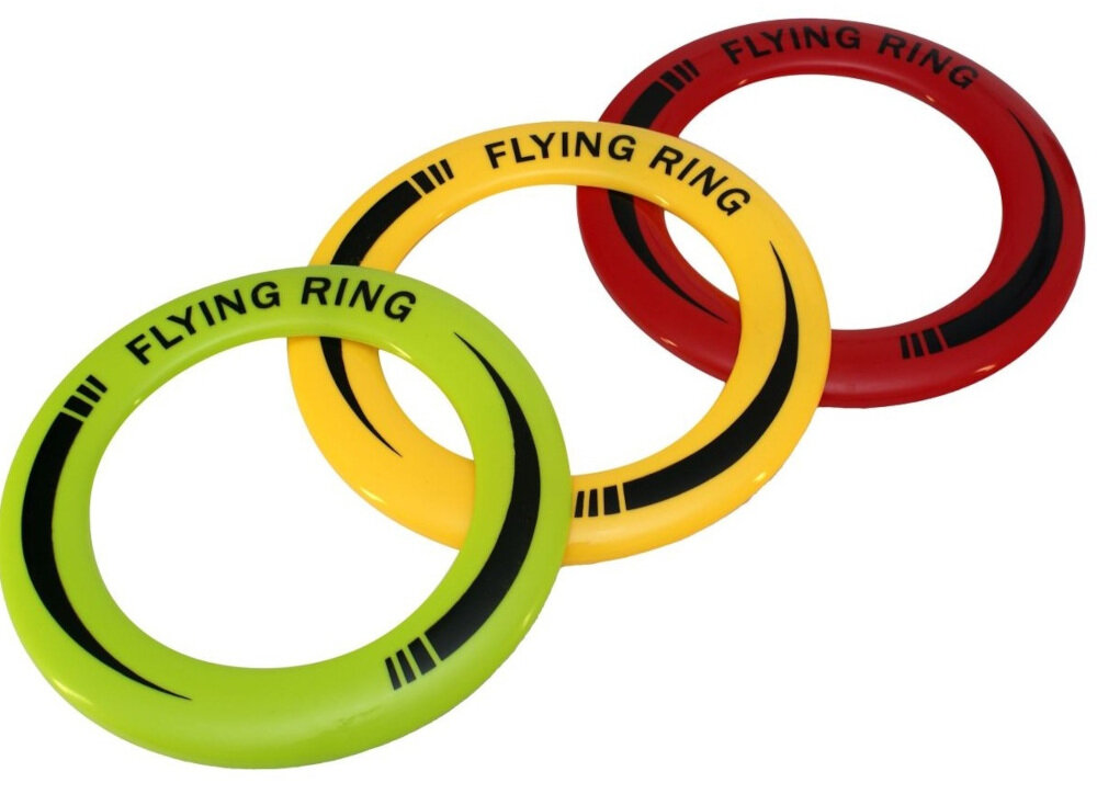 Zestaw do Frisbee ENERO 1045405 aktywna zabawa na swiezym powietrzu rozwoj umiejetnosci z trwalego tworzywa sztucznego certyfikat CE zgodnosc z norma EN71 bezpieczny trwaly lekki 0,270 kg odporne na uszkodzenia