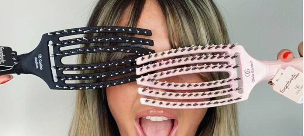 Szczotka do włosów OLIVIA GARDEN Fingerbrush Combo