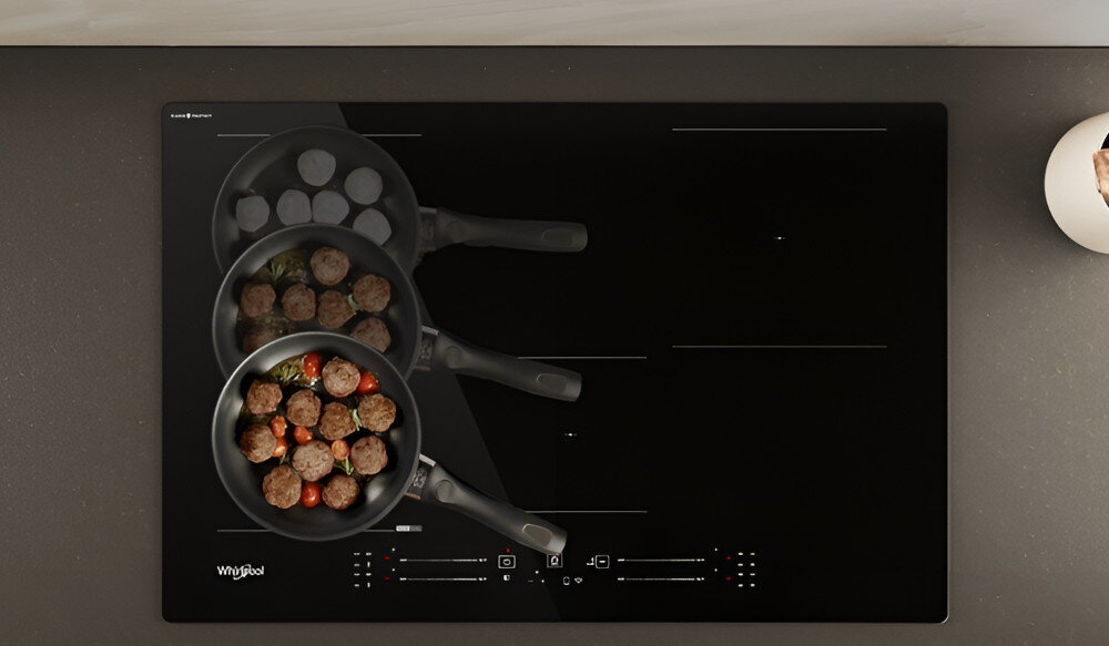 PŁYTA WHIRLPOOL WF S4665 CPBF ChefControl przesuwanie pola garnki