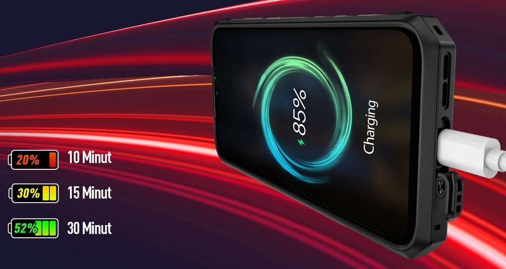 Smartfon ULEFONE Power Armor 19T ładowanie