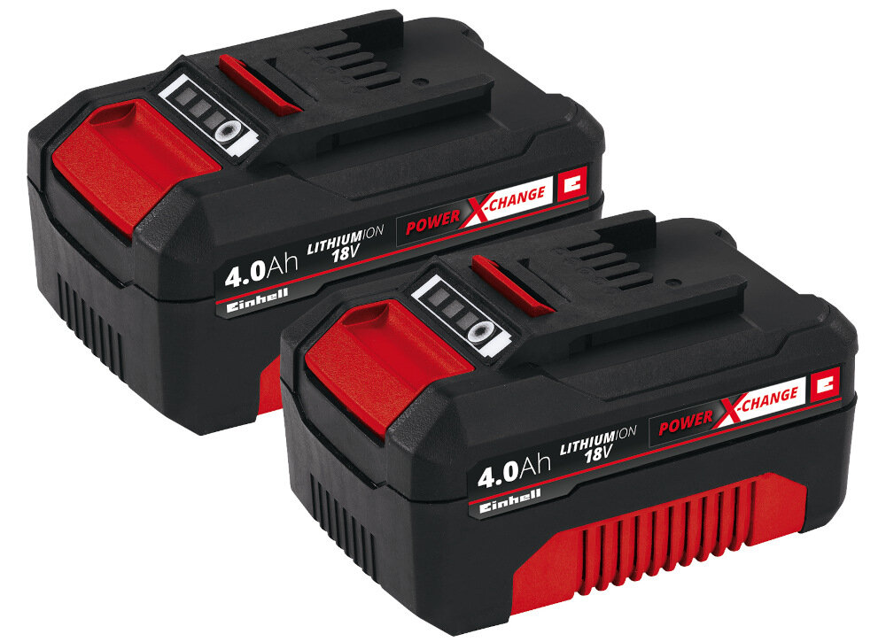Zestaw akumulatorów Power X-Change Einhell 2x4,0Ah wielofunkcyjny system pasuje do ponad 300 urzadzen moc trwalosc