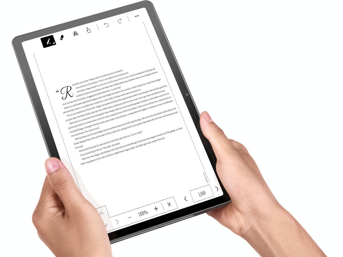 Tablet LENOVO Tab M10 Plus 3 gen. TB125FU 10.61 4/128GB Wi-Fi Szary tryb czytania chromatyczny mono