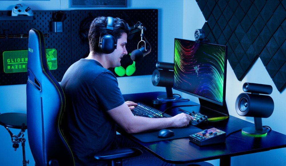 Panel RAZER Stream Controller X stream narzędzia obsługa design wyjątkowość platformy kontrola audio wideo