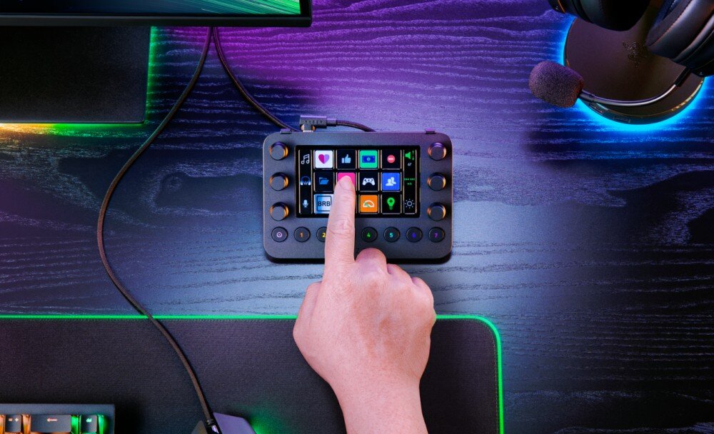 Panel RAZER Stream Controller X stream narzędzia obsługa design wyjątkowość platformy kontrola audio wideo