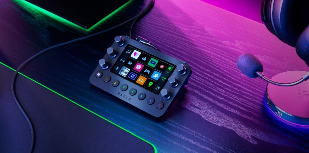 Panel RAZER Stream Controller X stream narzędzia obsługa design wyjątkowość platformy kontrola audio wideo