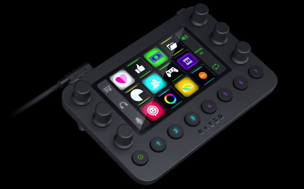 Panel RAZER Stream Controller X stream narzędzia obsługa design wyjątkowość platformy kontrola audio wideo