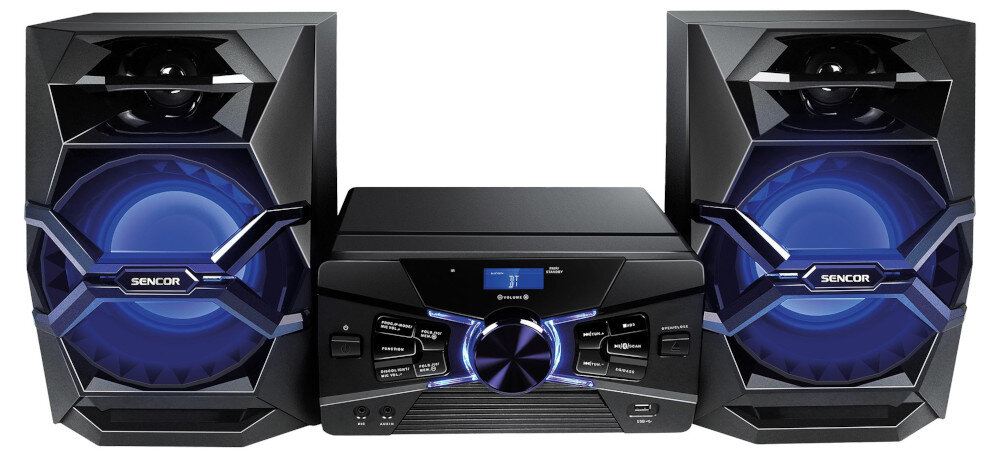 Wieża SENCOR SMC 8000B odtwarzacz CD, Bluetooth, pamięć USB