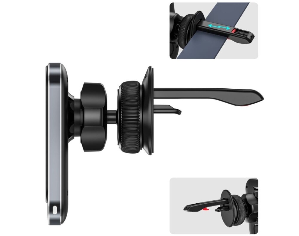 Uchwyt na telefon TECH-PROTECT MM15W-V2 MagSafe Vent Charger 15W bezpieczeństwo wydajność solidność wygoda jakość design pełna swoboda mocowanie