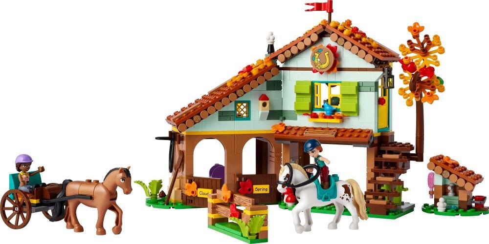 LEGO Friends Stajnia Autumn 41745 klocki elementy zabawa łączenie figurki akcesoria figurka zestaw