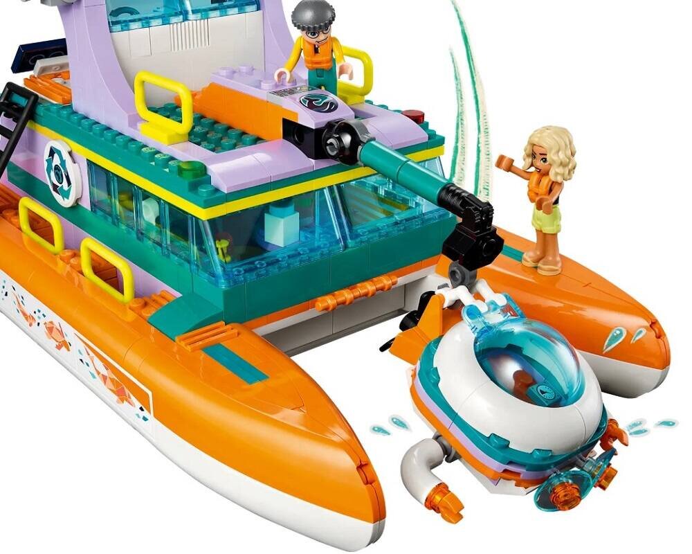 LEGO Friends Morska łódź ratunkowa 41734 dziecko kreatywność zabawa nauka rozwój klocki figurki minifigurki jakość tradycja konstrukcja nauka wyobraźnia role jakość bezpieczeństwo wyobraźnia budowanie pasja hobby funkcje instrukcja aplikacja LEGO Builder