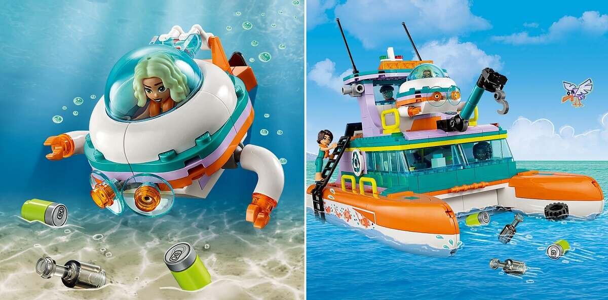 LEGO Friends Morska łódź ratunkowa 41734 dziecko kreatywność zabawa nauka rozwój klocki figurki minifigurki jakość tradycja konstrukcja nauka wyobraźnia role jakość bezpieczeństwo wyobraźnia budowanie pasja hobby funkcje instrukcja aplikacja LEGO Builder