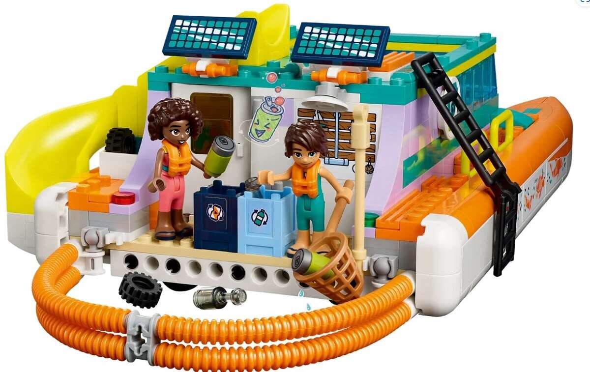 LEGO Friends Morska łódź ratunkowa 41734 dziecko kreatywność zabawa nauka rozwój klocki figurki minifigurki jakość tradycja konstrukcja nauka wyobraźnia role jakość bezpieczeństwo wyobraźnia budowanie pasja hobby funkcje instrukcja aplikacja LEGO Builder