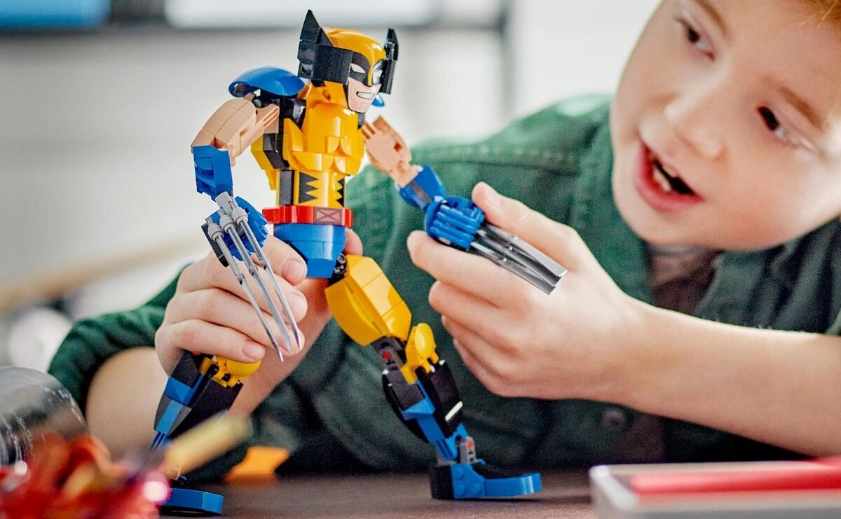 LEGO Marvel Figurka Wolverine’a do zbudowania 76257 dziecko kreatywność zabawa nauka rozwój klocki figurki minifigurki jakość tradycja konstrukcja nauka wyobraźnia role jakość bezpieczeństwo wyobraźnia budowanie pasja hobby funkcje instrukcja aplikacja LEGO Builder