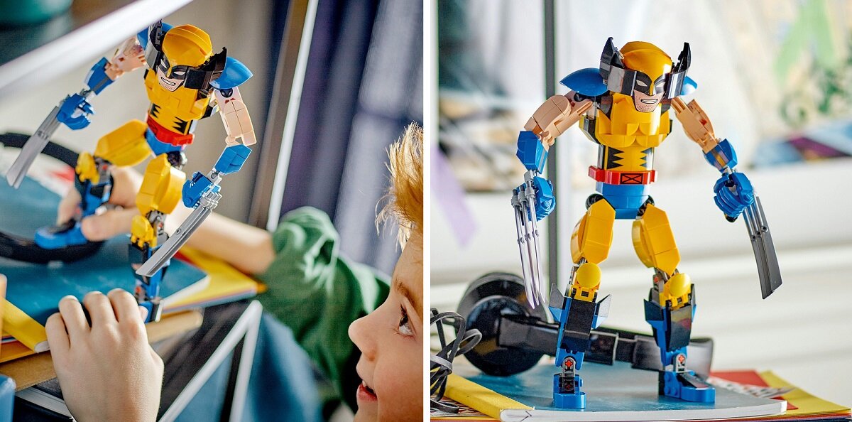 LEGO Marvel Figurka Wolverine’a do zbudowania 76257 dziecko kreatywność zabawa nauka rozwój klocki figurki minifigurki jakość tradycja konstrukcja nauka wyobraźnia role jakość bezpieczeństwo wyobraźnia budowanie pasja hobby funkcje instrukcja aplikacja LEGO Builder