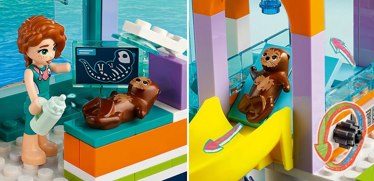 LEGO Friends Morskie centrum ratunkowe 41736 dziecko kreatywność zabawa nauka rozwój klocki figurki minifigurki jakość tradycja konstrukcja nauka wyobraźnia role jakość bezpieczeństwo wyobraźnia budowanie pasja hobby funkcje instrukcja aplikacja LEGO Builder