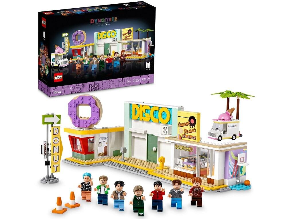 LEGO IDEAS BTS Dynamite 21339 dziecko kreatywność zabawa nauka rozwój klocki figurki minifigurki jakość tradycja konstrukcja nauka wyobraźnia role jakość bezpieczeństwo wyobraźnia budowanie pasja hobby funkcje instrukcja aplikacja LEGO Builder