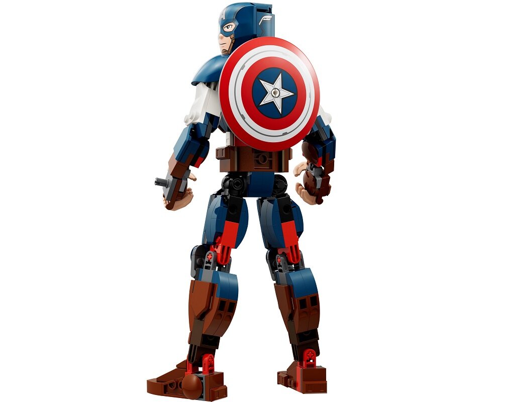 LEGO Marvel Figurka Kapitana Ameryki do zbudowania 76258 dziecko kreatywność zabawa nauka rozwój klocki figurki minifigurki jakość tradycja konstrukcja nauka wyobraźnia role jakość bezpieczeństwo wyobraźnia budowanie pasja hobby funkcje instrukcja aplikacja LEGO Builder
