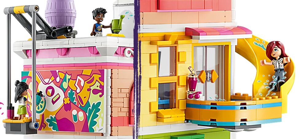 LEGO Friends Dom kultury w Heartlake 41748 klocki elementy zabawa łączenie figurki akcesoria figurka zestaw