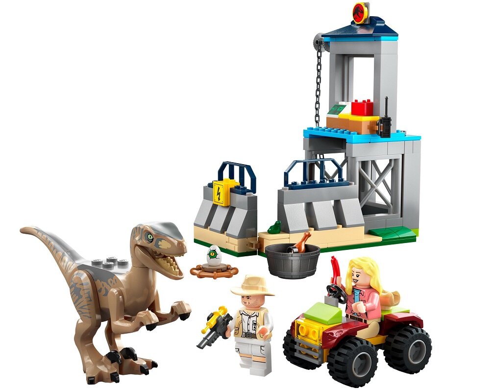 LEGO Jurassic World Velociraptor Escape 76957 Дитяча творчість Розваги Наука Розвиток Будівельні блоки Мініфігурки Якість Традиція Будівництво Наука Уява Ролі Якість Безпека Уява Будівництво Пристрасть Хобі Особливості Ручне застосування Конструктор LEGO