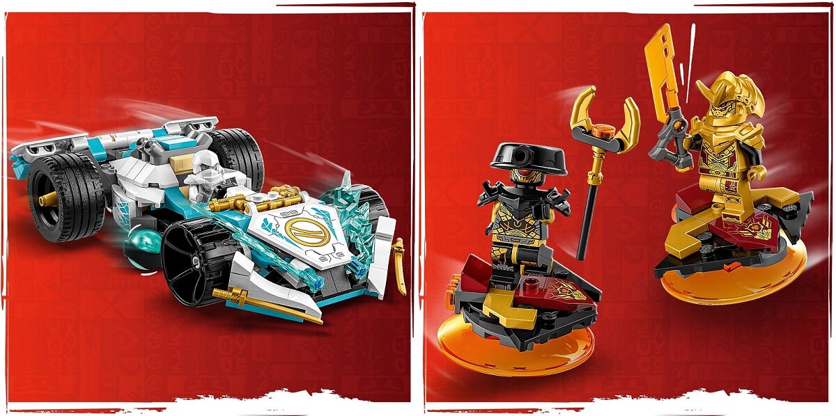LEGO NINJAGO Smocza moc Zane’a — wyścigówka spinjitzu 71791 dziecko kreatywność zabawa nauka rozwój klocki figurki minifigurki jakość tradycja konstrukcja nauka wyobraźnia role jakość bezpieczeństwo wyobraźnia budowanie pasja hobby funkcje instrukcja aplikacja LEGO Builder
