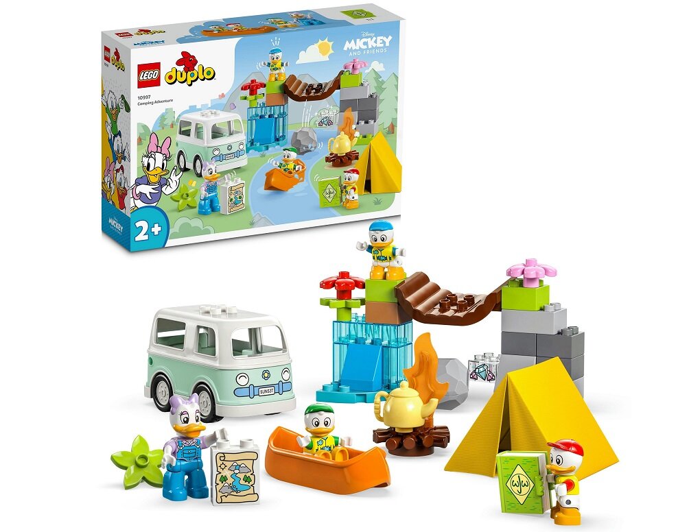 LEGO DUPLO Kempingowa przygoda 10997 dziecko kreatywność zabawa nauka rozwój klocki figurki minifigurki jakość tradycja konstrukcja nauka wyobraźnia role jakość bezpieczeństwo wyobraźnia budowanie pasja hobby funkcje instrukcja aplikacja LEGO Builder