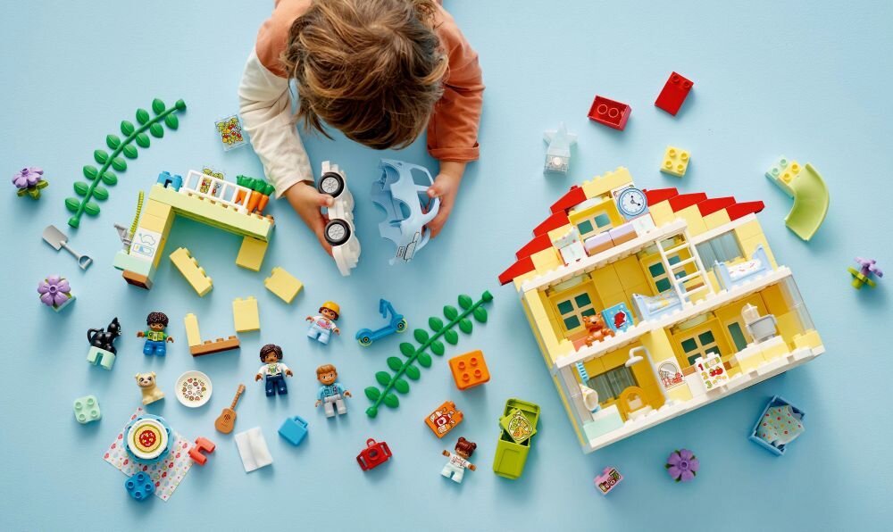 LEGO DUPLO Dom rodzinny 3w1 10994 klocki elementy zabawa łączenie figurki akcesoria figurka zestaw