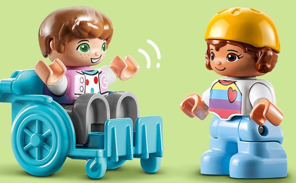 LEGO DUPLO Dzień z życia w żłobku 10992 klocki elementy zabawa łączenie figurki akcesoria figurka zestaw