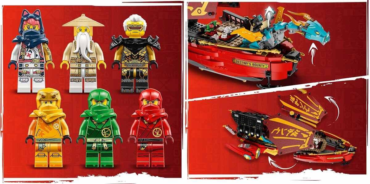 LEGO NINJAGO Perła Przeznaczenia wyścig z czasem 71797 dziecko kreatywność zabawa nauka rozwój klocki figurki minifigurki jakość tradycja konstrukcja nauka wyobraźnia role jakość bezpieczeństwo wyobraźnia budowanie pasja hobby funkcje instrukcja aplikacja LEGO Builder