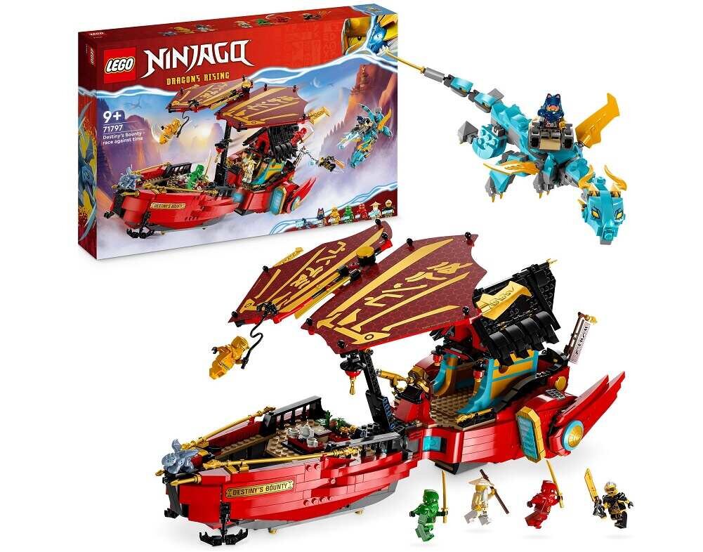 LEGO NINJAGO Perła Przeznaczenia wyścig z czasem 71797 dziecko kreatywność zabawa nauka rozwój klocki figurki minifigurki jakość tradycja konstrukcja nauka wyobraźnia role jakość bezpieczeństwo wyobraźnia budowanie pasja hobby funkcje instrukcja aplikacja LEGO Builder