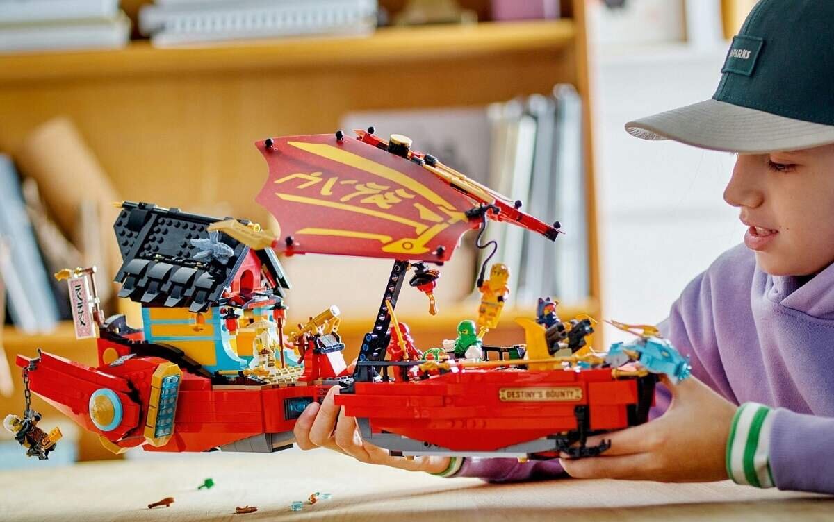 LEGO NINJAGO Perła Przeznaczenia wyścig z czasem 71797 dziecko kreatywność zabawa nauka rozwój klocki figurki minifigurki jakość tradycja konstrukcja nauka wyobraźnia role jakość bezpieczeństwo wyobraźnia budowanie pasja hobby funkcje instrukcja aplikacja LEGO Builder