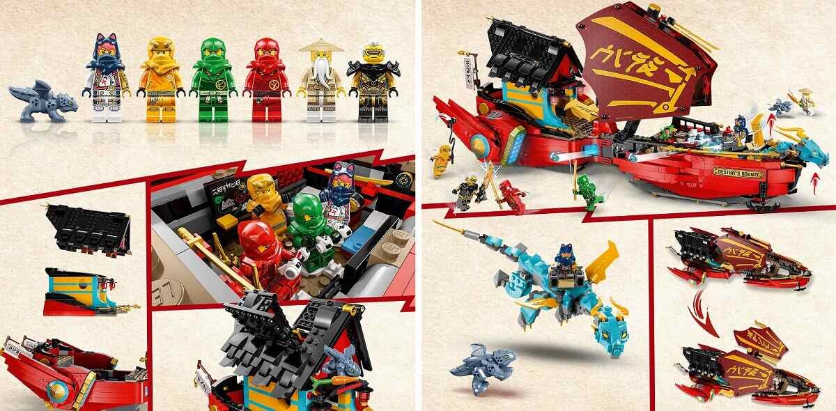 LEGO NINJAGO Perła Przeznaczenia wyścig z czasem 71797 dziecko kreatywność zabawa nauka rozwój klocki figurki minifigurki jakość tradycja konstrukcja nauka wyobraźnia role jakość bezpieczeństwo wyobraźnia budowanie pasja hobby funkcje instrukcja aplikacja LEGO Builder