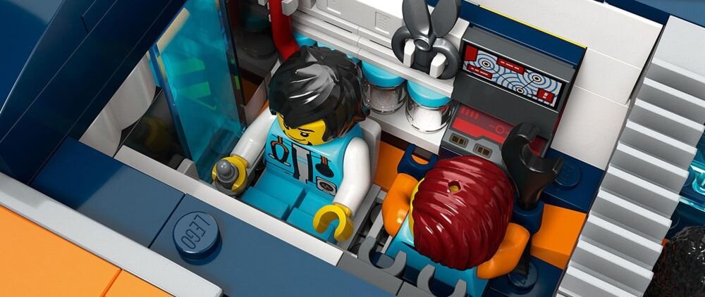 LEGO City Łódź podwodna badacza dna morskiego 60379 klocki elementy zabawa łączenie figurki akcesoria figurka zestaw