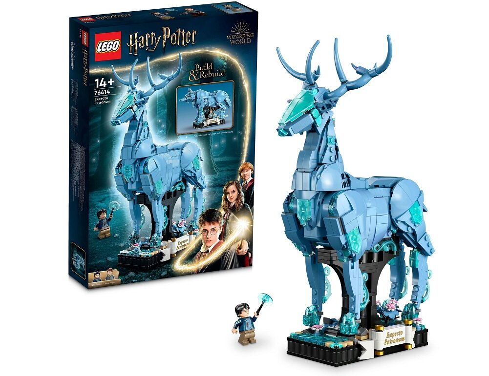 LEGO Harry Potter Expecto Patronum 76414 dziecko kreatywność zabawa nauka rozwój klocki figurki minifigurki jakość tradycja konstrukcja nauka wyobraźnia role jakość bezpieczeństwo wyobraźnia budowanie pasja hobby funkcje instrukcja aplikacja LEGO Builder