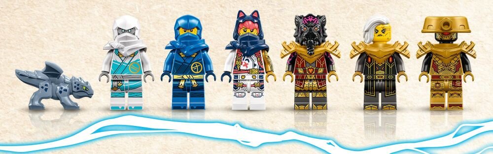 LEGO NINJAGO Smok żywiołu kontra mech cesarzowej 71796 klocki elementy zabawa łączenie figurki akcesoria figurka zestaw