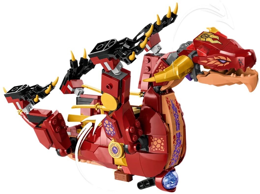 LEGO NINJAGO Lawowy smok zmieniający się w falę ognia 71793 dziecko kreatywność zabawa nauka rozwój klocki figurki minifigurki jakość tradycja konstrukcja nauka wyobraźnia role jakość bezpieczeństwo wyobraźnia budowanie pasja hobby funkcje instrukcja aplikacja LEGO Builder