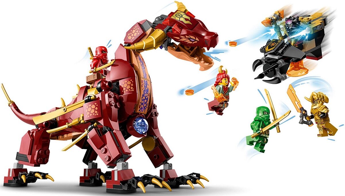 LEGO NINJAGO Lawowy smok zmieniający się w falę ognia 71793 dziecko kreatywność zabawa nauka rozwój klocki figurki minifigurki jakość tradycja konstrukcja nauka wyobraźnia role jakość bezpieczeństwo wyobraźnia budowanie pasja hobby funkcje instrukcja aplikacja LEGO Builder