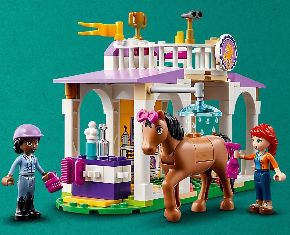 LEGO Friends Szkolenie koni 41746 klocki elementy zabawa łączenie figurki akcesoria figurka zestaw