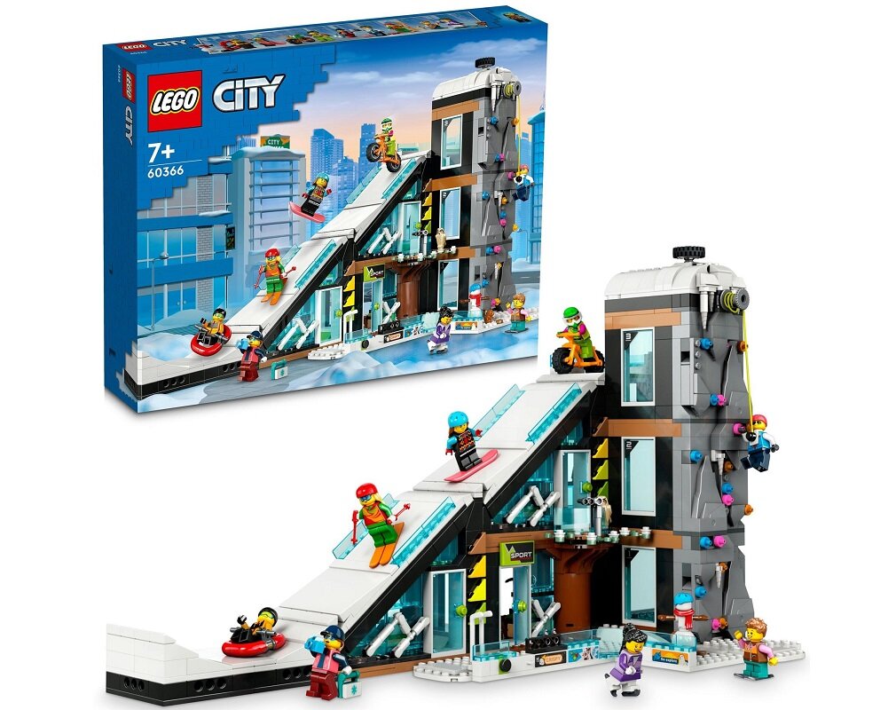 LEGO City Centrum narciarskie i wspinaczkowe 60366 dziecko kreatywność zabawa nauka rozwój klocki figurki minifigurki jakość tradycja konstrukcja nauka wyobraźnia role jakość bezpieczeństwo wyobraźnia budowanie pasja hobby funkcje instrukcja aplikacja LEGO Builder