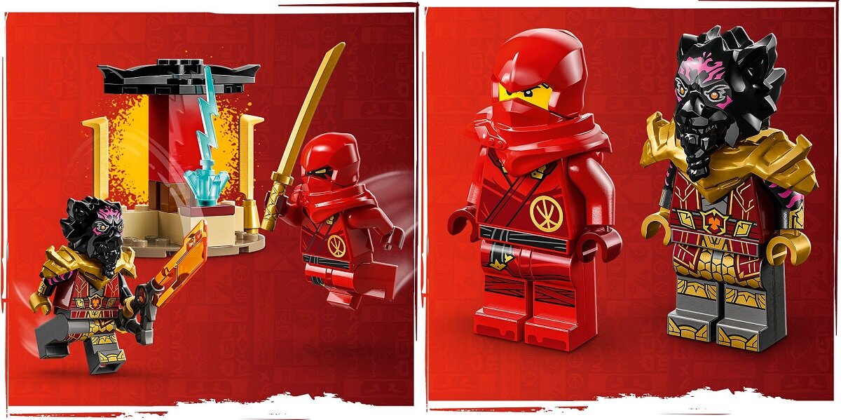 LEGO NINJAGO Bitwa samochodowo-motocyklowa między Kaiem a Rasem 71789 dziecko kreatywność zabawa nauka rozwój klocki figurki minifigurki jakość tradycja konstrukcja nauka wyobraźnia role jakość bezpieczeństwo wyobraźnia budowanie pasja hobby funkcje instrukcja aplikacja LEGO Builder