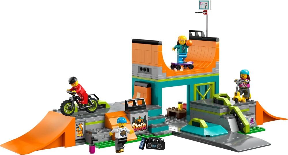LEGO City Uliczny skatepark 60364 klocki elementy zabawa łączenie figurki akcesoria figurka zestaw