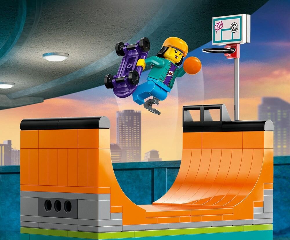 LEGO City Uliczny skatepark 60364 klocki elementy zabawa łączenie figurki akcesoria figurka zestaw