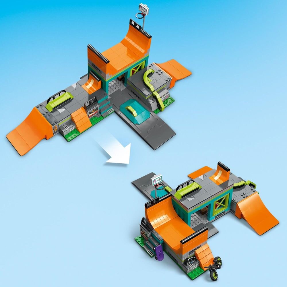 LEGO City Uliczny skatepark 60364 klocki elementy zabawa łączenie figurki akcesoria figurka zestaw