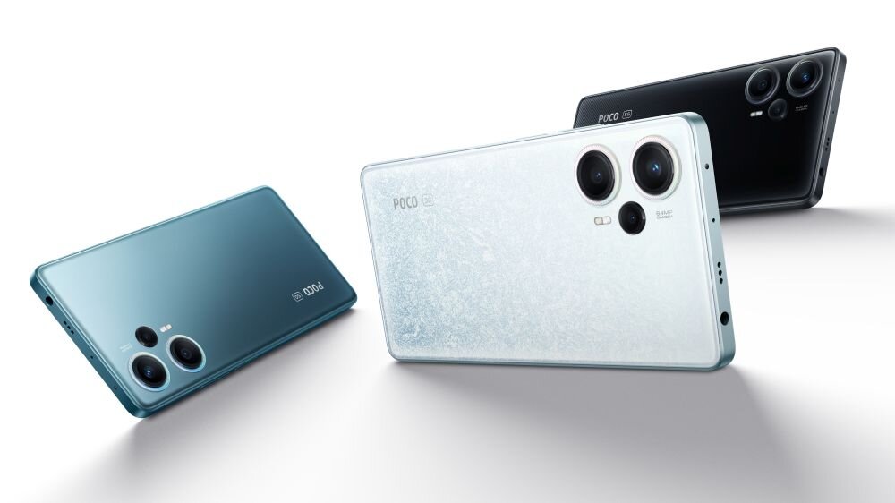 Smartfon XIAOMI Poco F5 ekran bateria aparat procesor ram pamięć pojemność rozdzielczość zdjęcia filmy opis dane cechy blokady system łączność wifi bluetooth obudowa szkło odporność porty muzyka transfer sieć przekątna matryca waga czujniki oled amoled ips