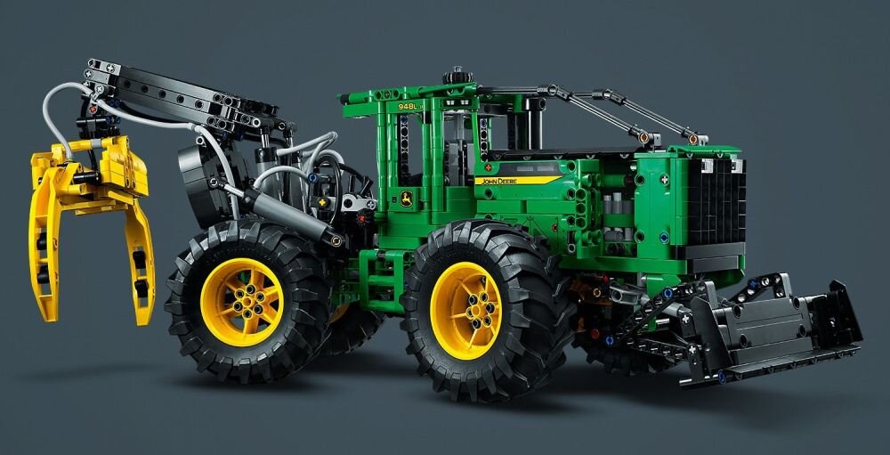 LEGO Technic Ciągnik zrywkowy John Deere 948L-II 42157  klocki elementy zabawa łączenie figurki akcesoria figurka zestaw 