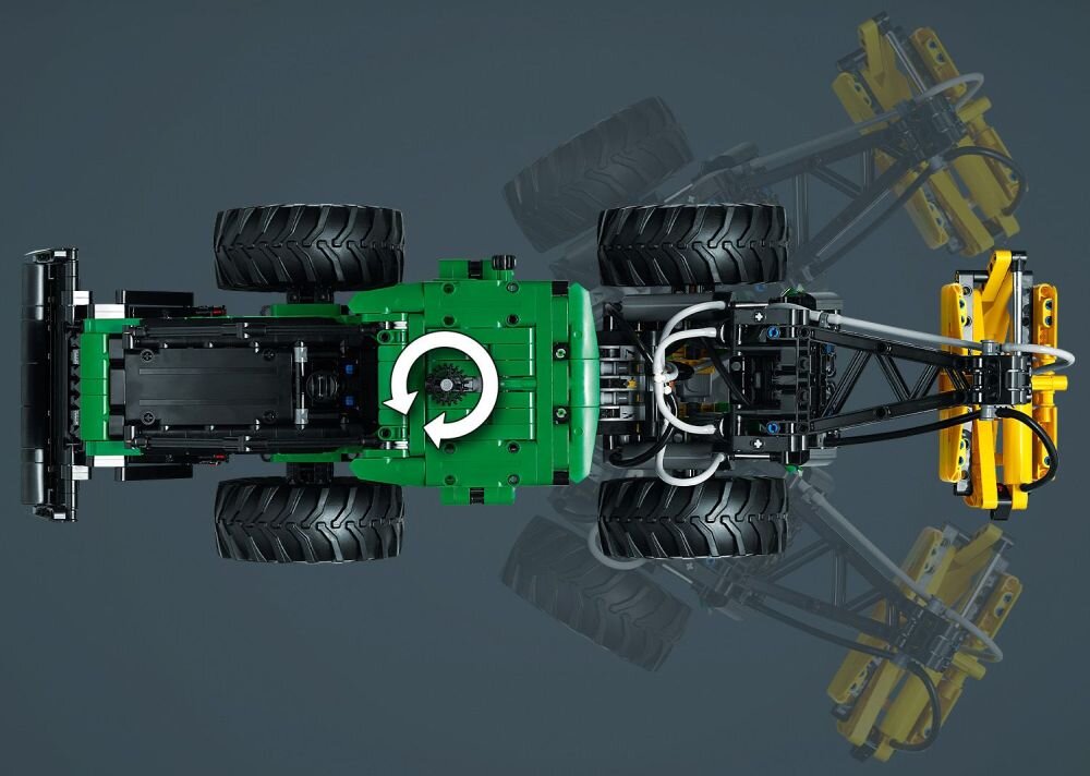 LEGO Technic Ciągnik zrywkowy John Deere 948L-II 42157  klocki elementy zabawa łączenie figurki akcesoria figurka zestaw 